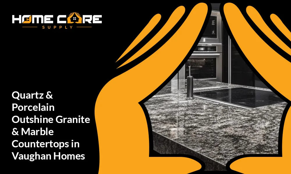 Why Quartz & Porcelain Outshine Granite & Marble Countertops in Vaughan Homes