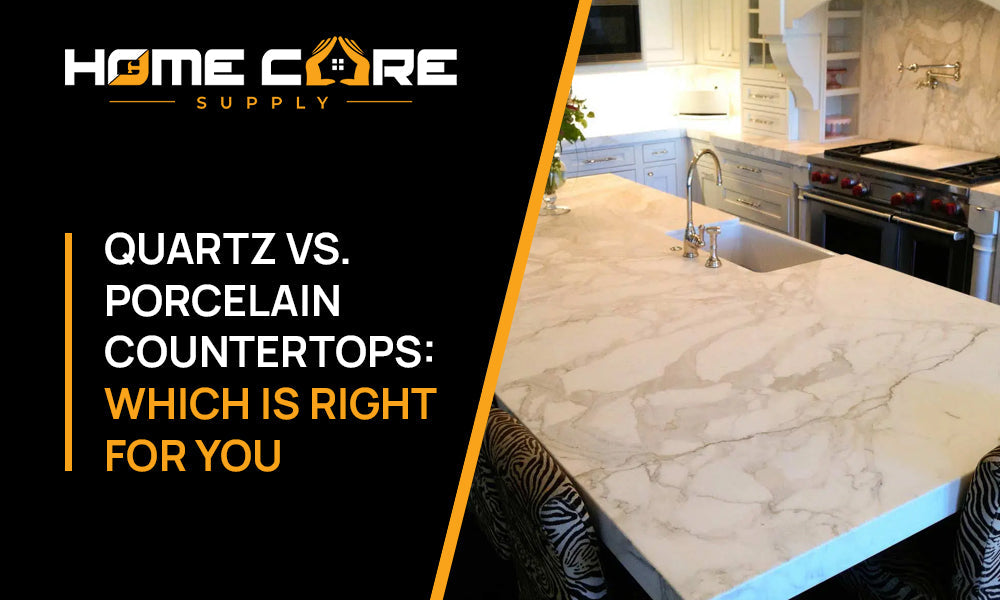 Quartz vs. Porcelain Countertops in Toronto Kitchens & Bathrooms (Simple Guide)