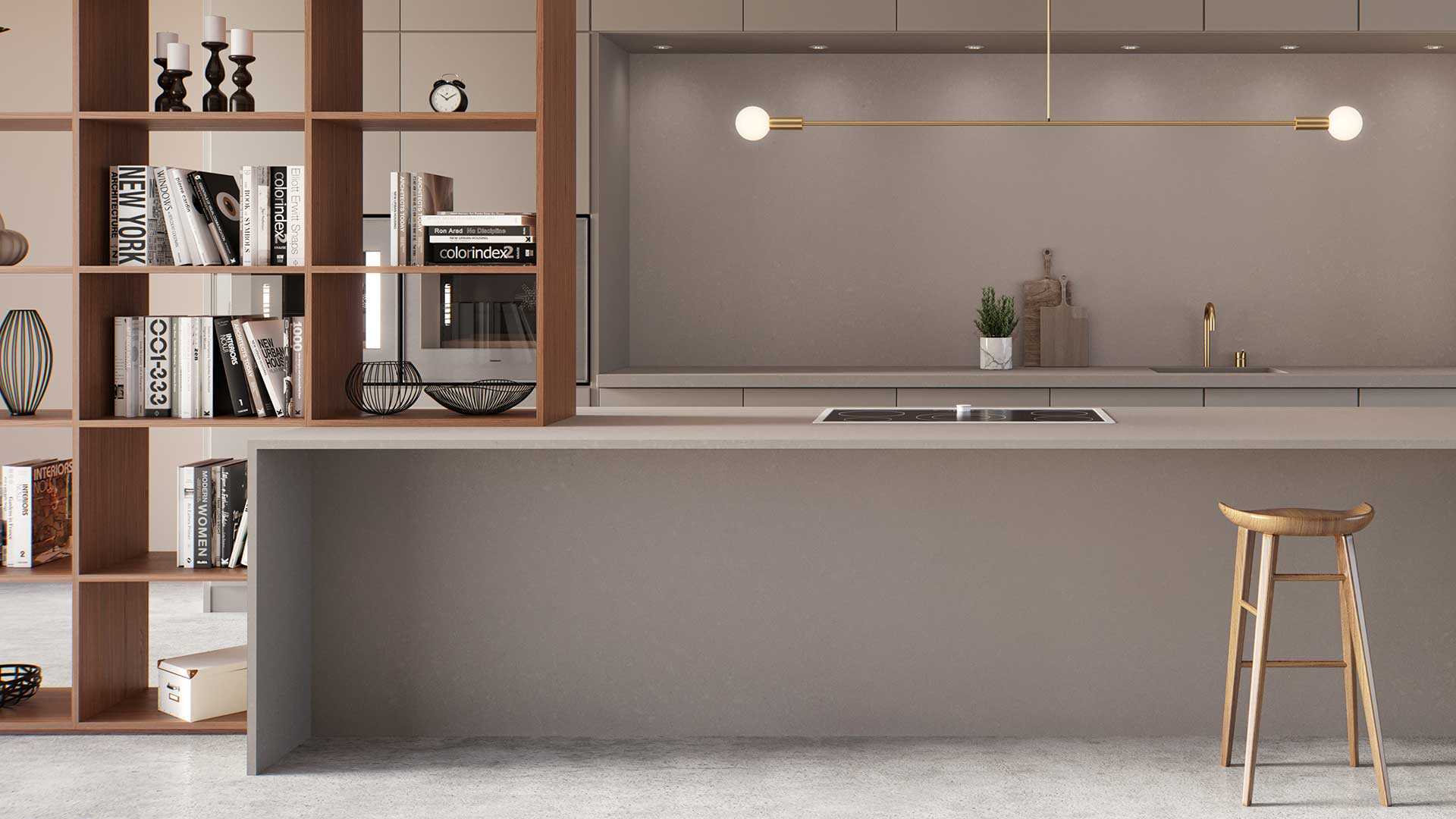 1006 Agger Grey Quartz Countertop
