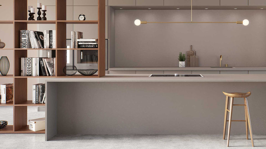 1006 Agger Grey Quartz Countertop