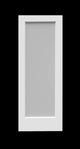 Frosted Glass 24-inch x 80-inch x 1-3/8-inch 1-Panel Interior Door Primed White With Tempered Glass