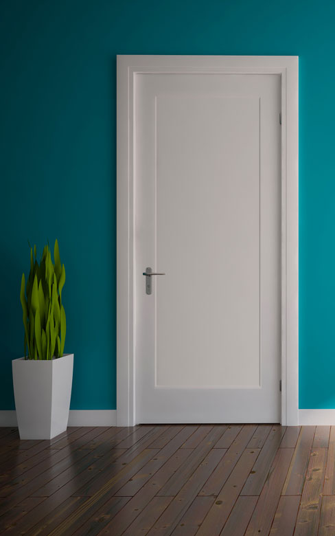 Shaker 1-Panel Hollow Door (Pre-Hung)-80"