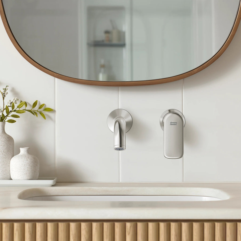 American Standard Millennial Single Handle Wall Mount Faucet, 1.2 GPM with Grid Drain