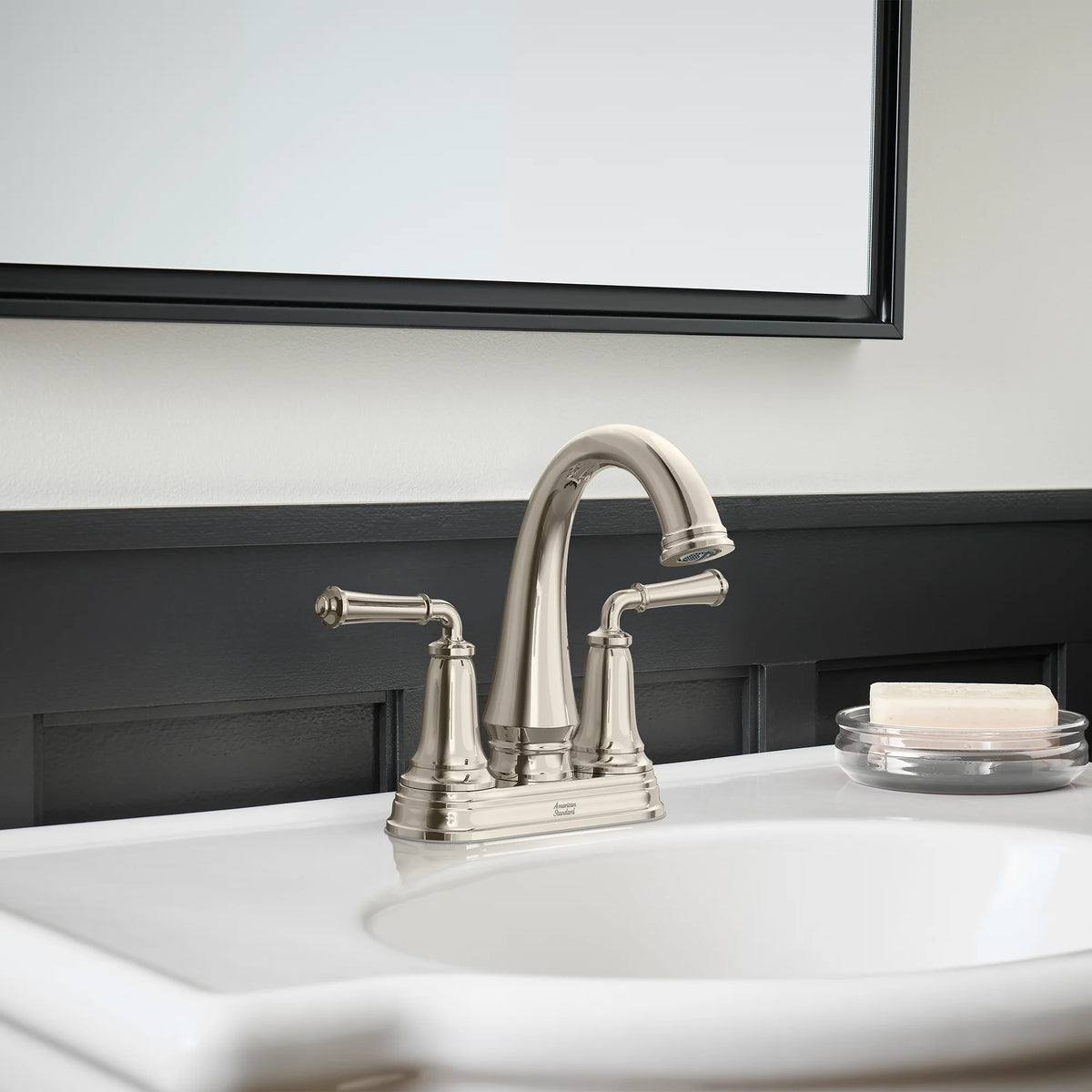 American Standard Delancey 4-Inch Centerset 2-Handle Bathroom Faucet with Lever Handles, 1.2 GPM