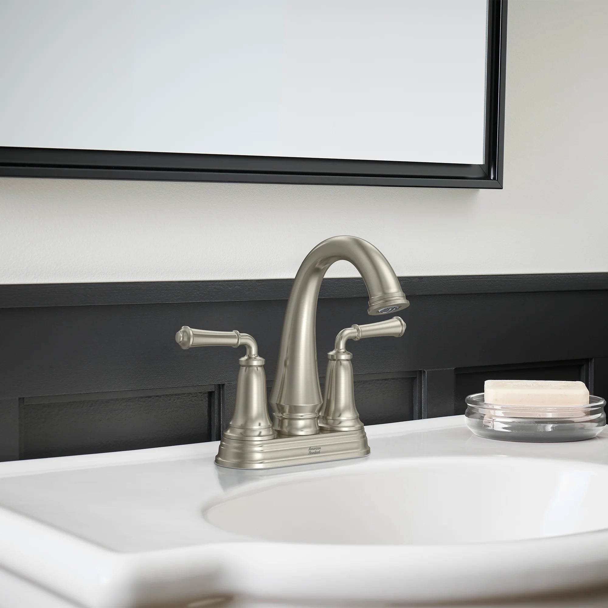 American Standard Delancey 4-Inch Centerset 2-Handle Bathroom Faucet with Lever Handles, 1.2 GPM