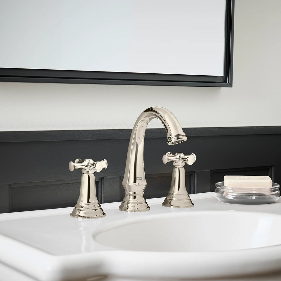 American Standard Delancey 8-Inch Widespread 2-Handle Bathroom Faucet with Cross Handles, 1.2 GPM