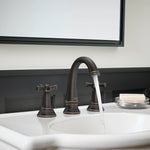 American Standard Delancey 8-Inch Widespread 2-Handle Bathroom Faucet with Cross Handles, 1.2 GPM