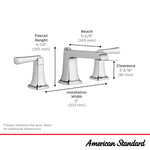 American Standard Townsend 8-Inch Widespread 2-Handle Bathroom Faucet with Lever Handles, 1.2 GPM
