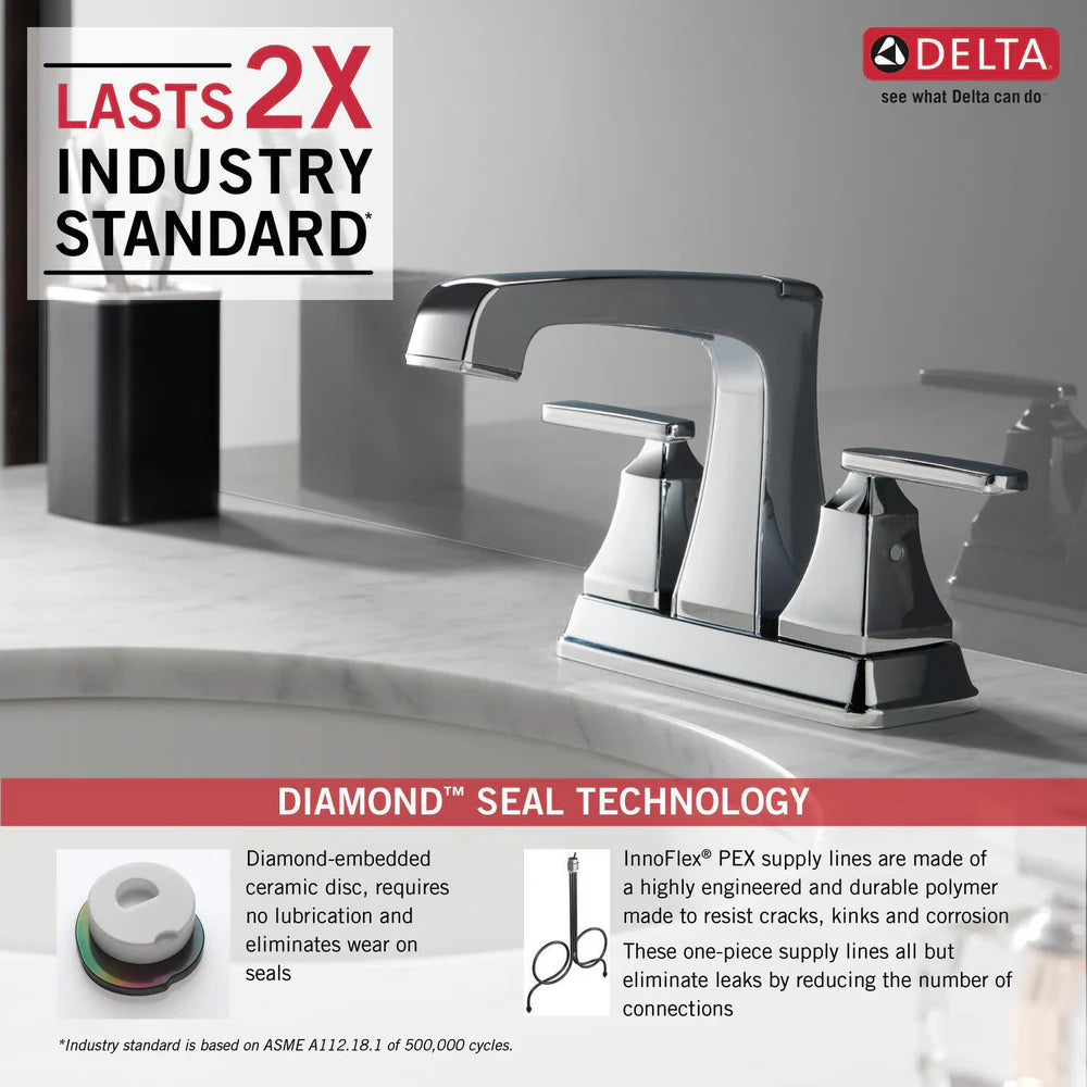 Delta Ashlyn Two Handle Centerset Bathroom Faucet