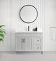 Tesoro 42" Shaker Bathroom Vanity With Quartz Countertop (MDF)-Right Side Drawers