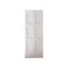 Garson 30-in x 80-in x 1 3/8-in White Primed 3-Panel Bi-Fold Solid Core Shaker Style