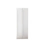 Garson 30-in x 80-in x 1 3/8-in White Primed 1-Panel Bi-Fold Solid Core Shaker Style