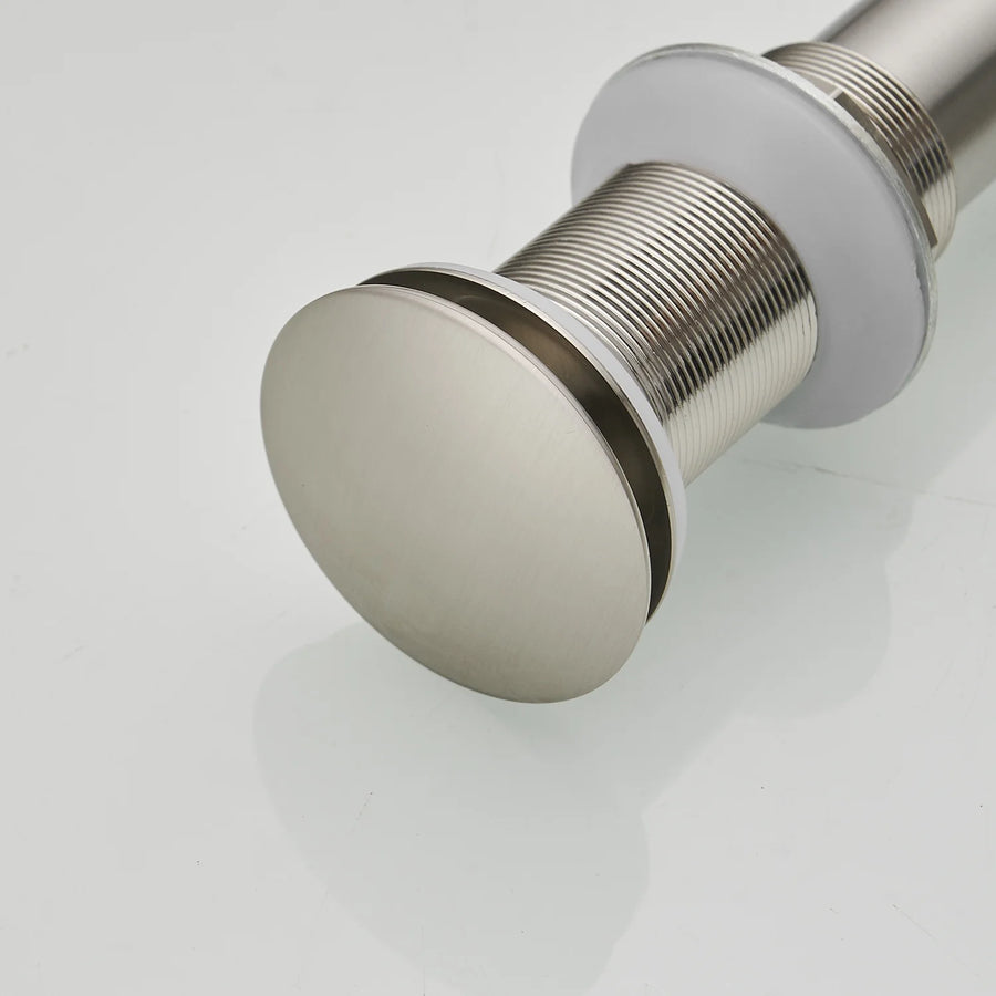 Aqua Solid Brass Pop-Up Drain NO Overflow
