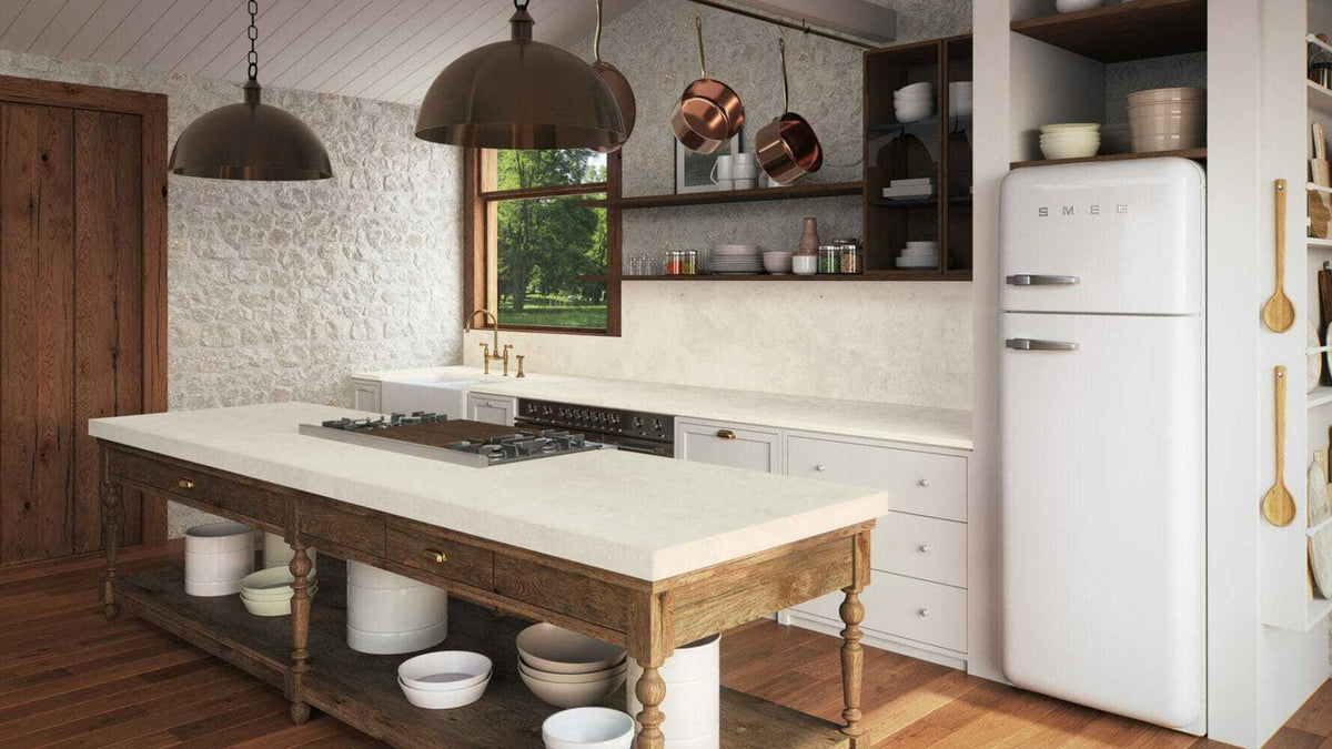 413 White Ciment Porcelain Countertop