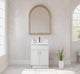 Rossi 24″ Slim Shaker Bathroom Vanity With Quartz Countertop (MDF)