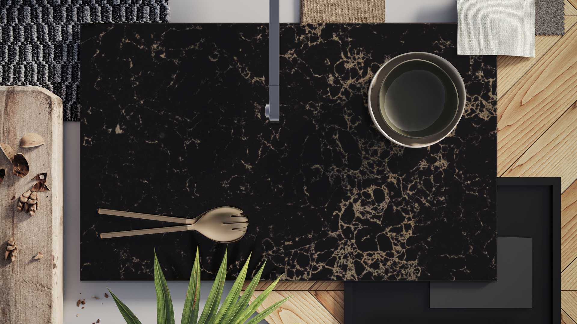 5100 Vanilla Noir Quartz Countertop