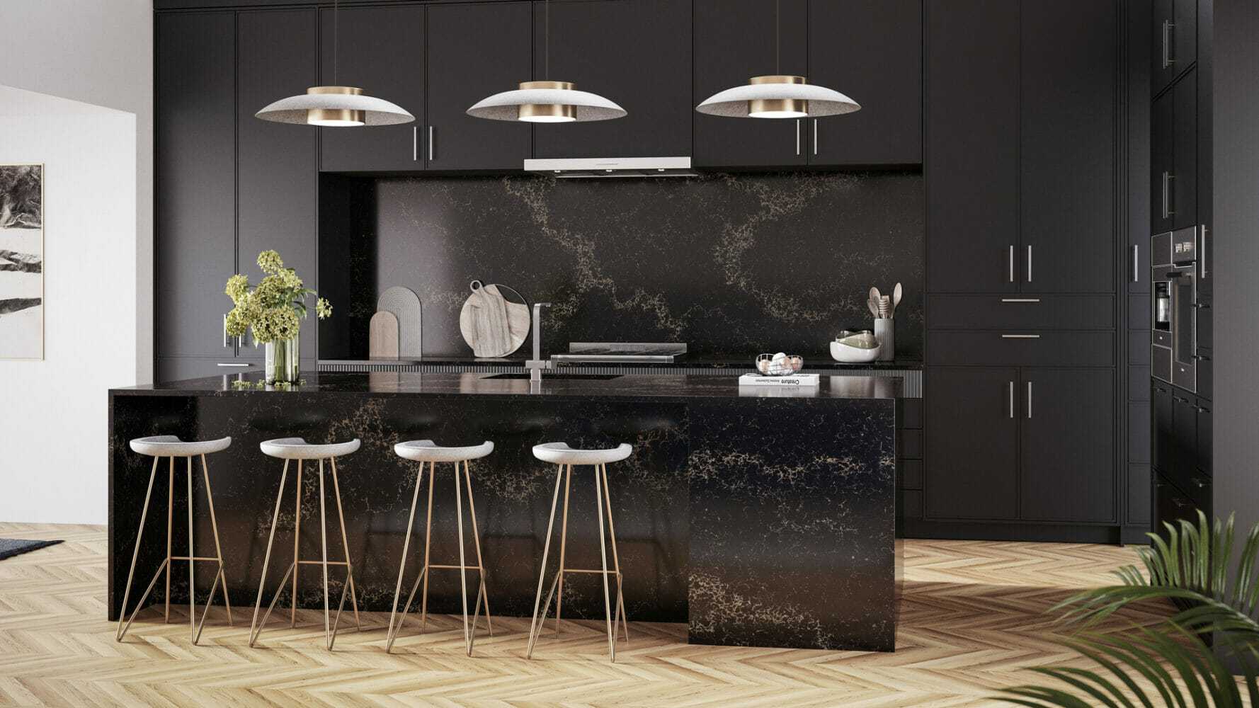 5100 Vanilla Noir Quartz Countertop