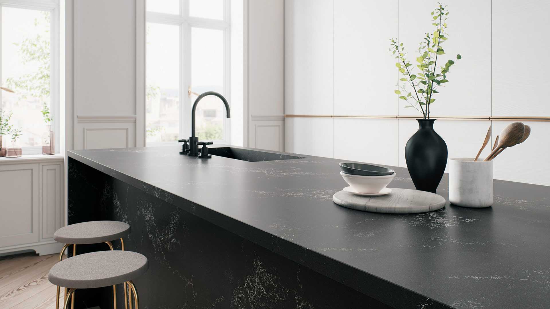 5101 Empira Black Quartz Countertop