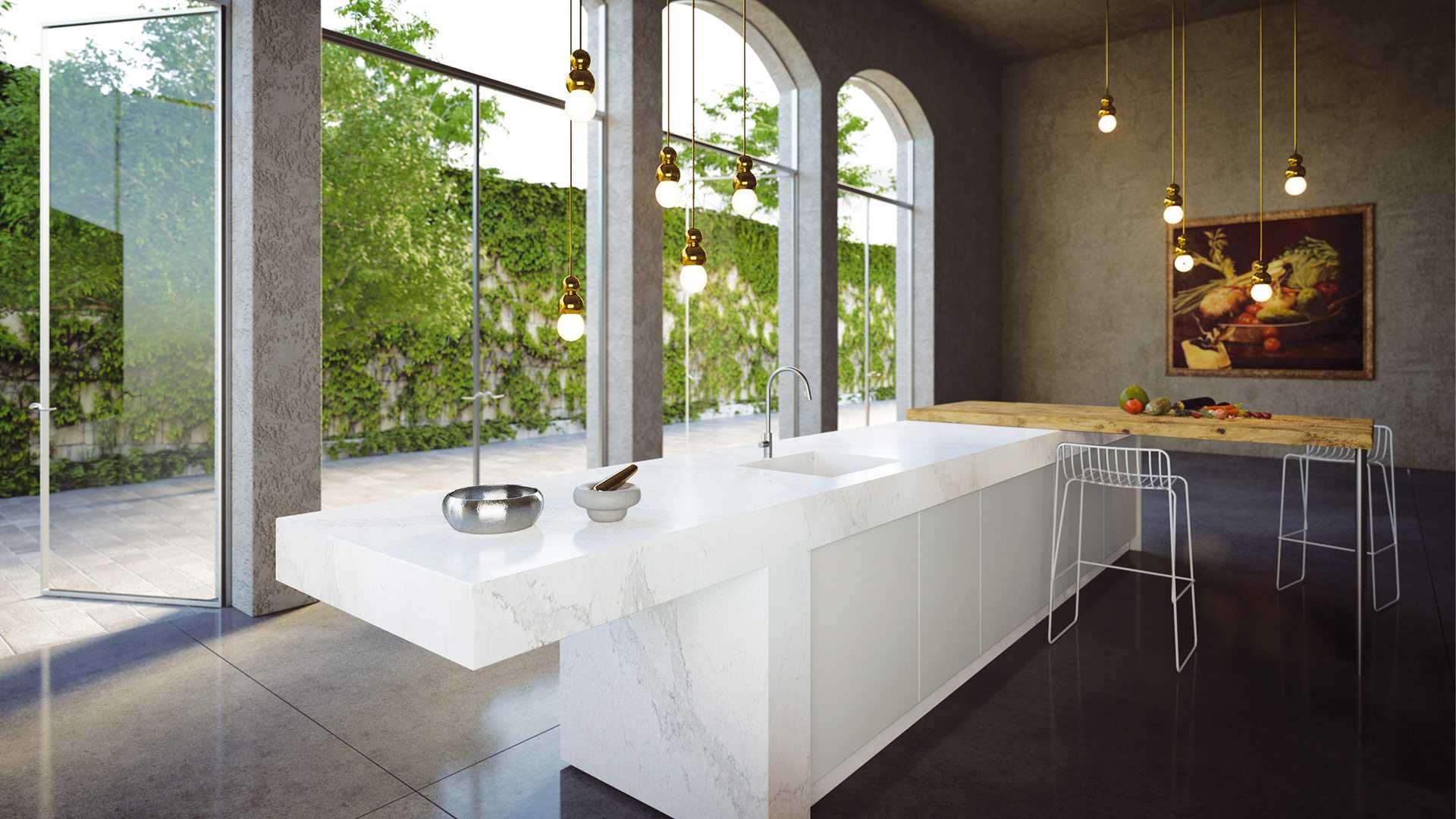 5131 Calacatta Nuvo Quartz Countertop