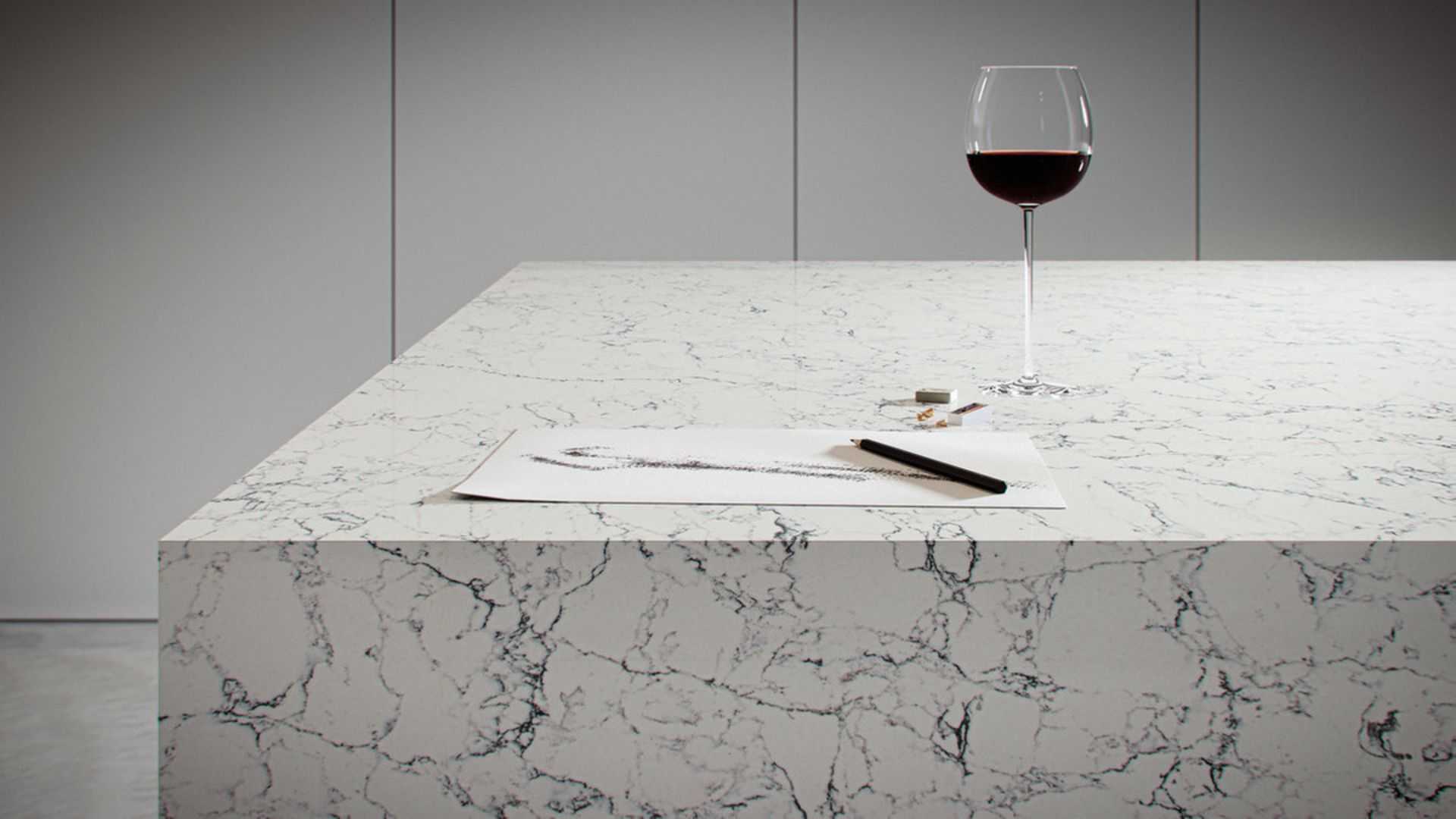 5143 White Attica Quartz Countertop