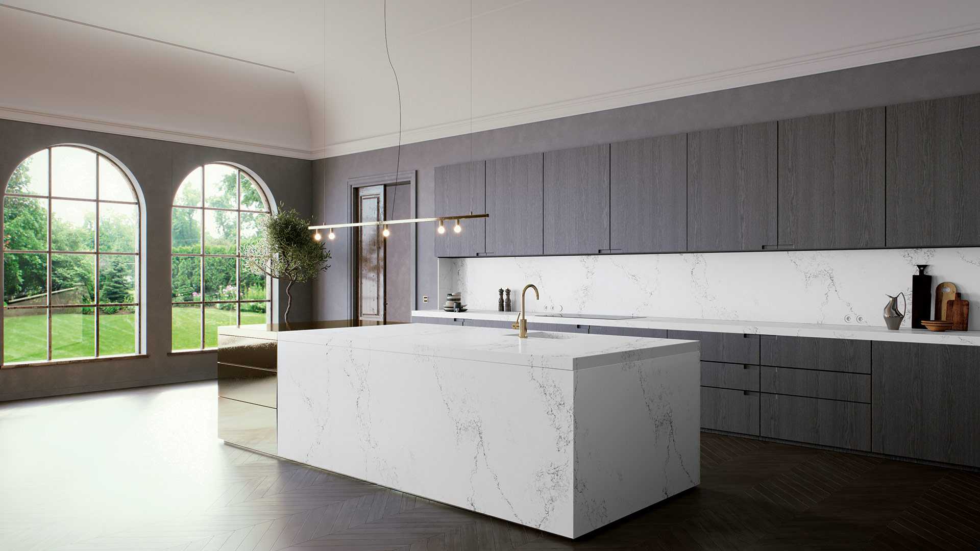 5151 Empira White Quartz Countertop
