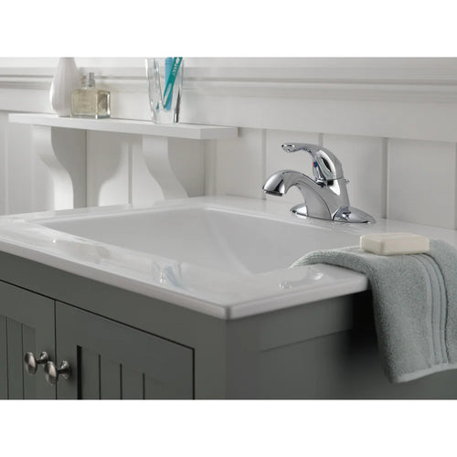 Delta Classic Single Handle Centerset Bathroom Faucet