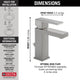Delta Modern Angular Single Handle Project-Pack Bathroom Faucet