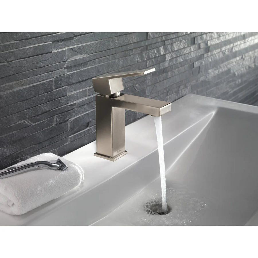 Delta Modern Angular Single Handle Project-Pack Bathroom Faucet