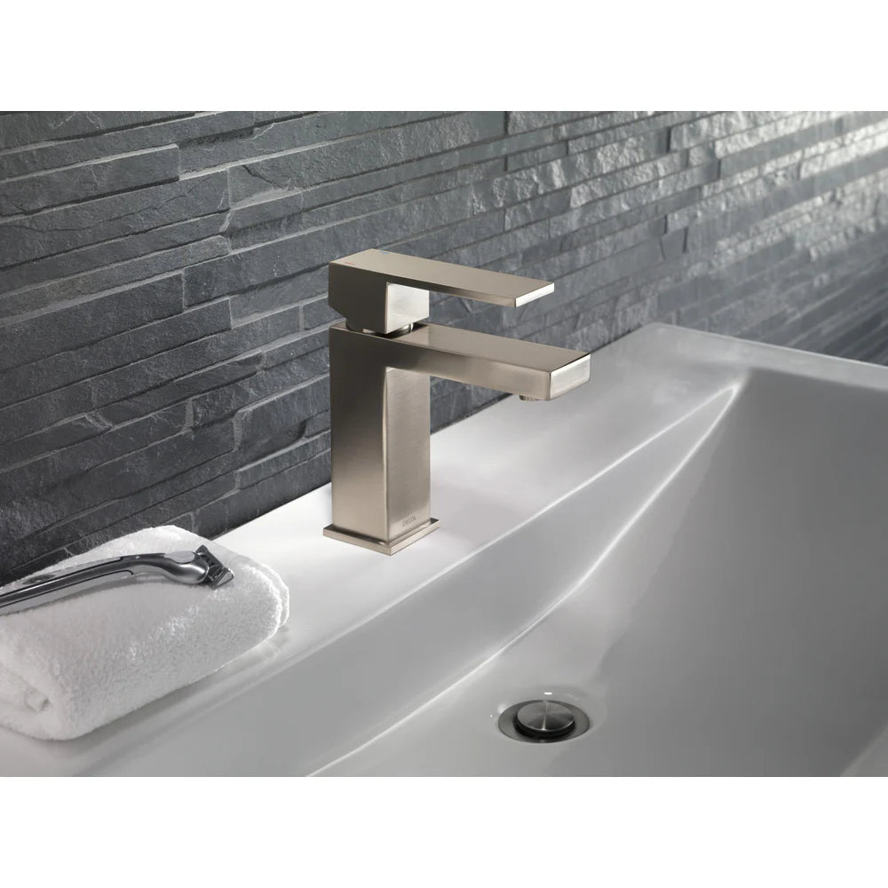 Delta Modern Angular Single Handle Project-Pack Bathroom Faucet
