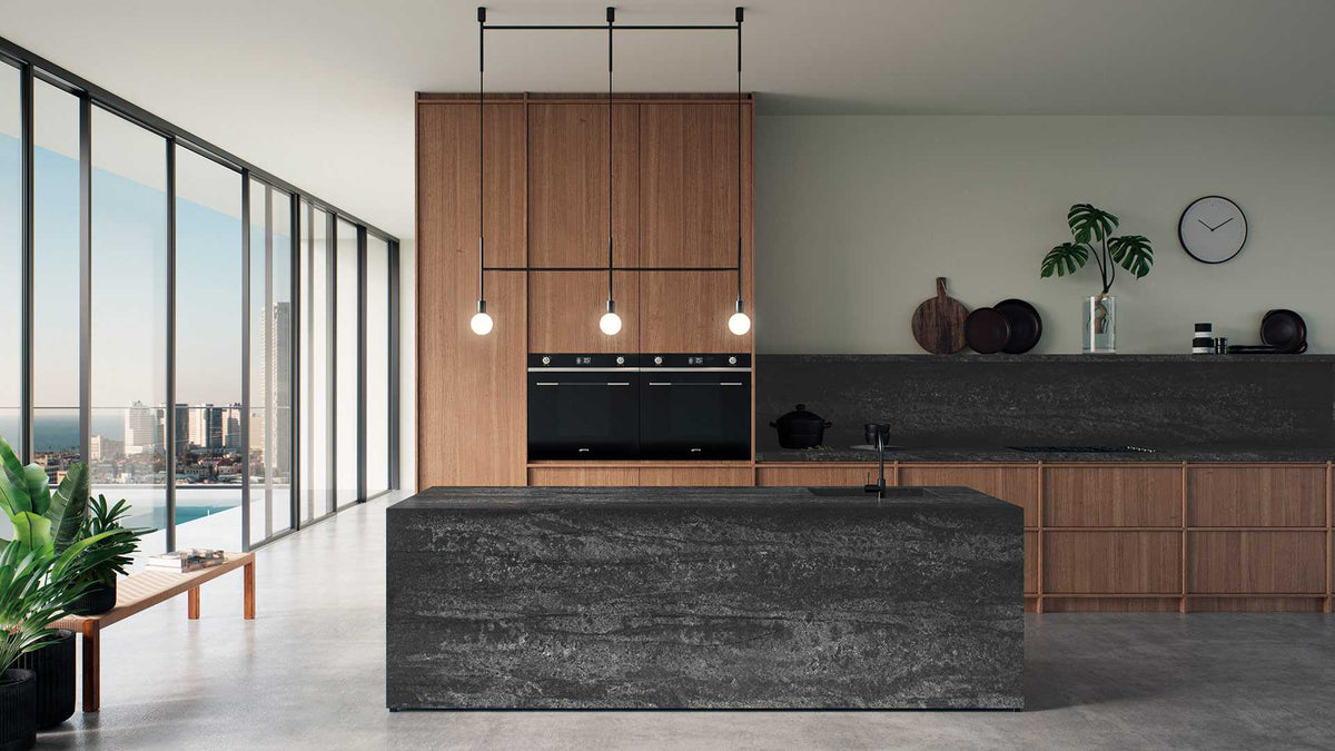 5810 Black Tempal Quartz Countertop