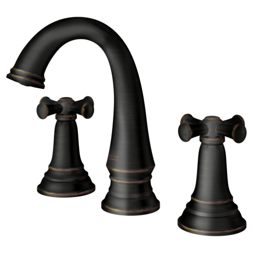 American Standard Delancey 8-Inch Widespread 2-Handle Bathroom Faucet with Cross Handles, 1.2 GPM