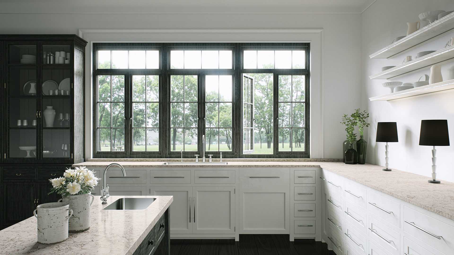 6046 Moorland Fog Quartz Countertop