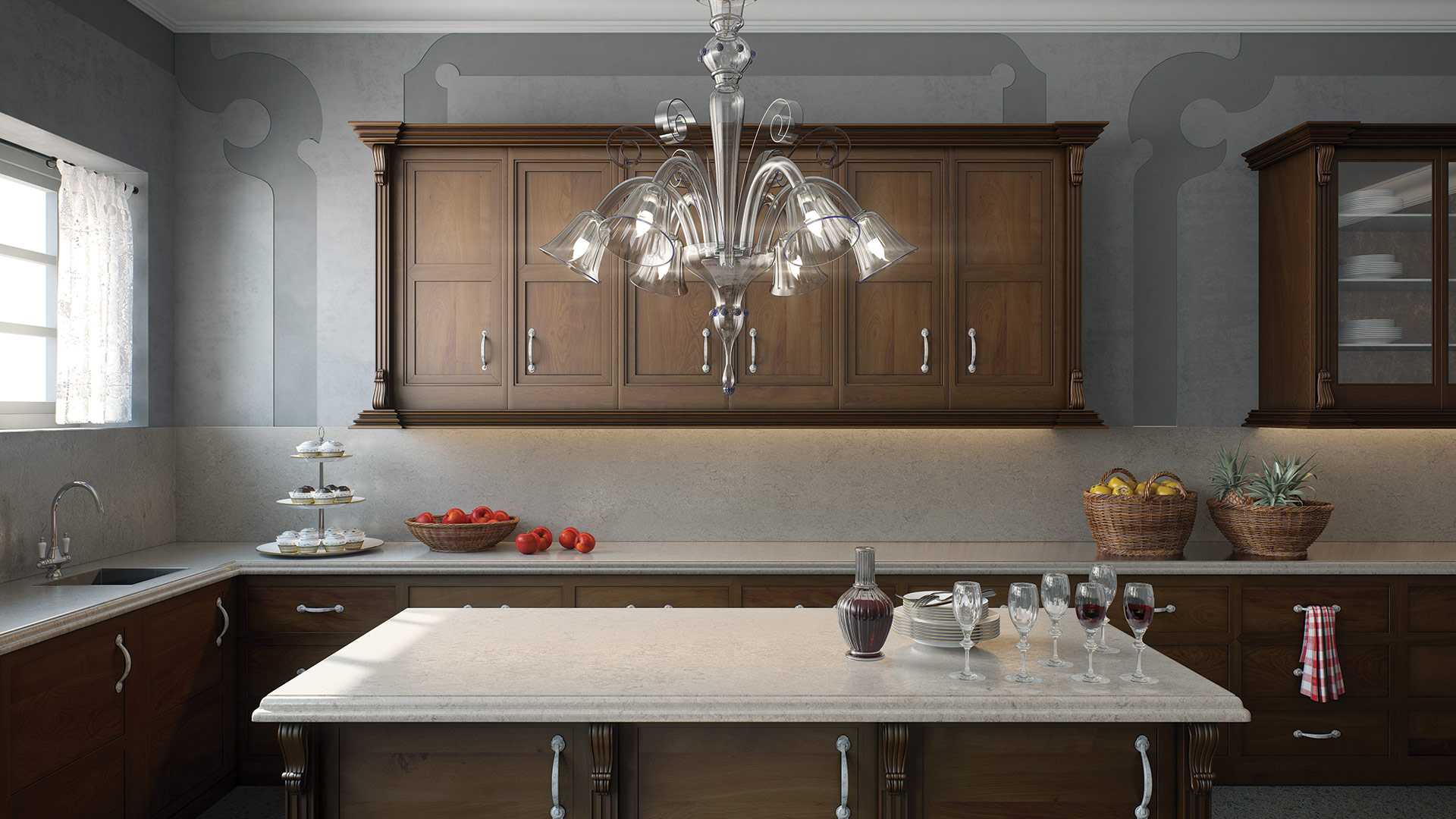 6131 Bianco Drift Quartz Countertop