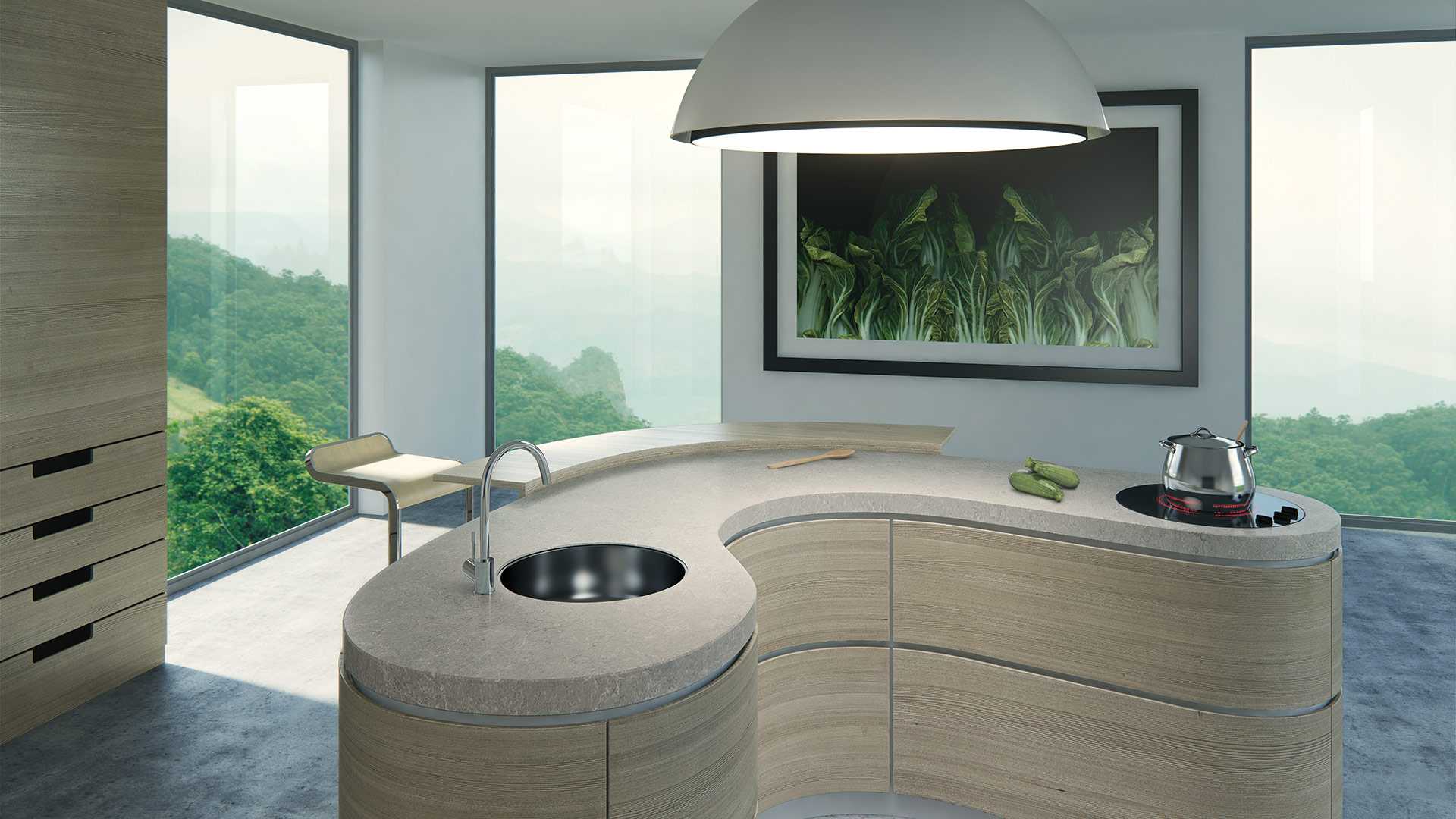 6131 Bianco Drift Quartz Countertop