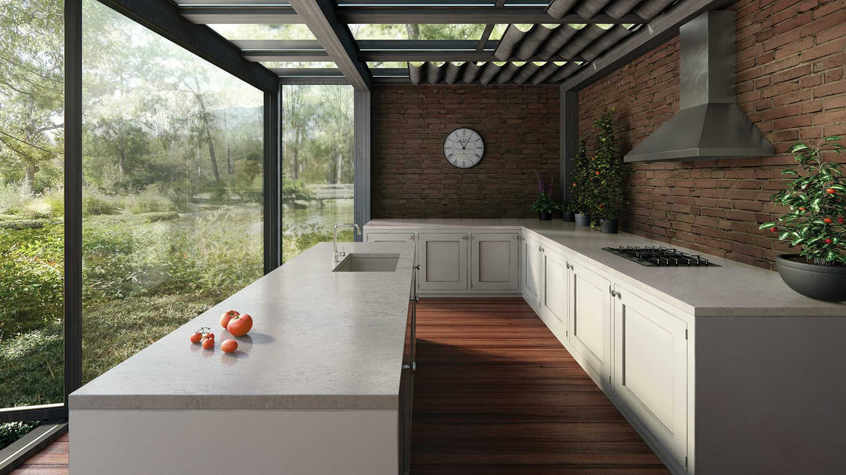 6131 Bianco Drift Quartz Countertop