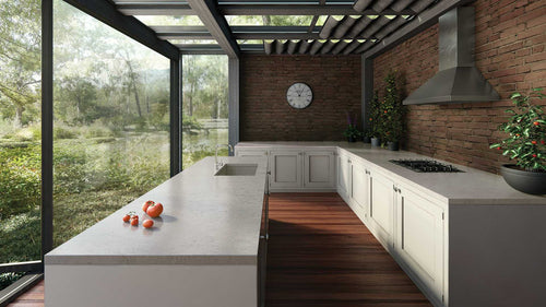 6131 Bianco Drift Quartz Countertop