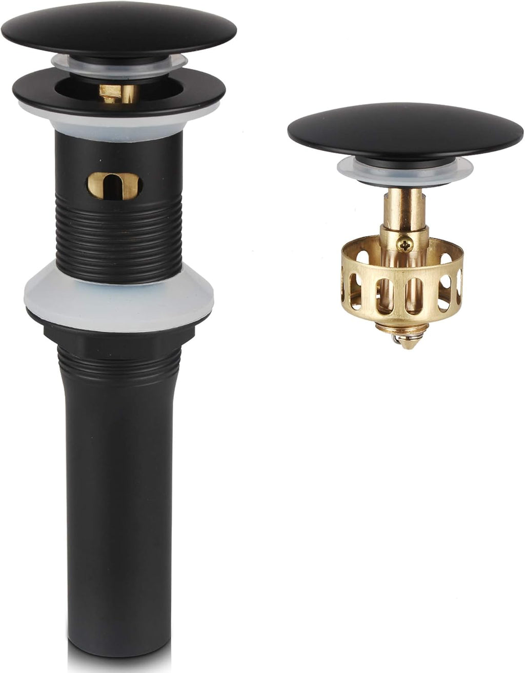 Aqua Solid Brass Pop-Up Drain NO Overflow