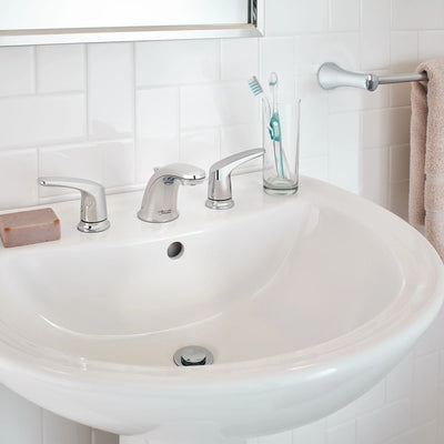 American Standard Colony PRO 8 Inch Widespread 2 Handle Bathroom Faucet 1.2 gpm/4.5 L/min With Lever Handles