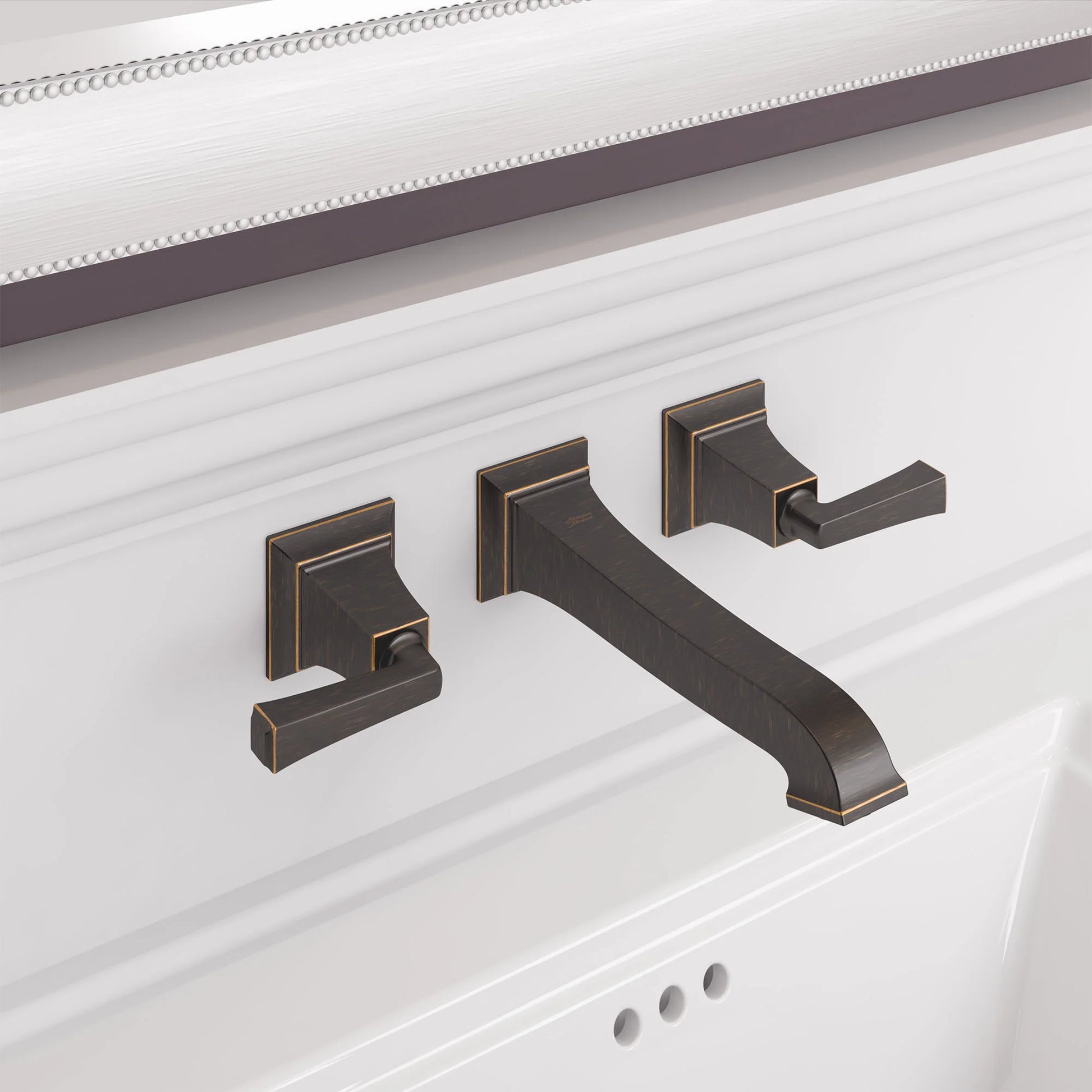 American Standard Town Square S 2-Handle Wall Mount Bathroom Faucet with Lever Handles, 1.2 GPM