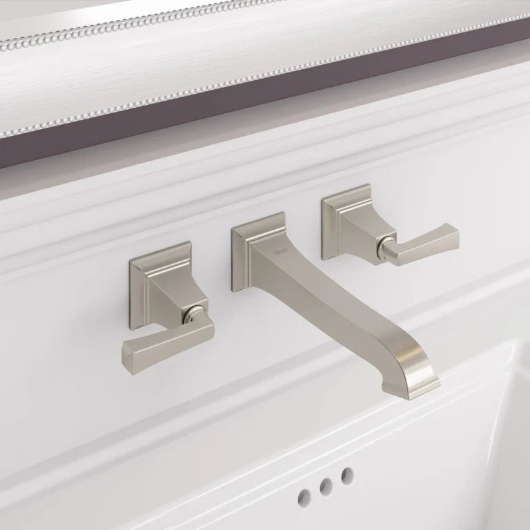 American Standard Town Square S 2-Handle Wall Mount Bathroom Faucet with Lever Handles, 1.2 GPM