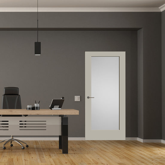 Frosted Glass 1-Panel Door