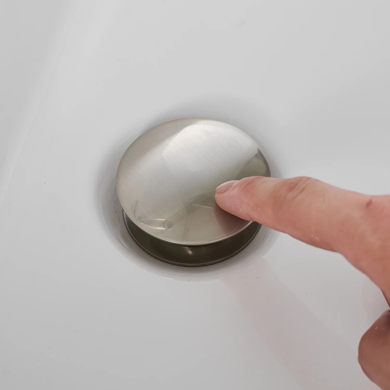 Aqua Solid Brass Pop-Up Drain NO Overflow