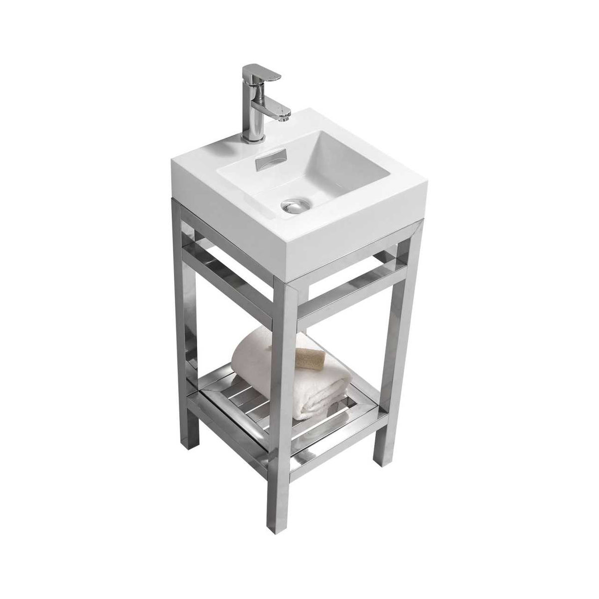 Cisco – Stainless Steel Console W/ White Acrylic Sink