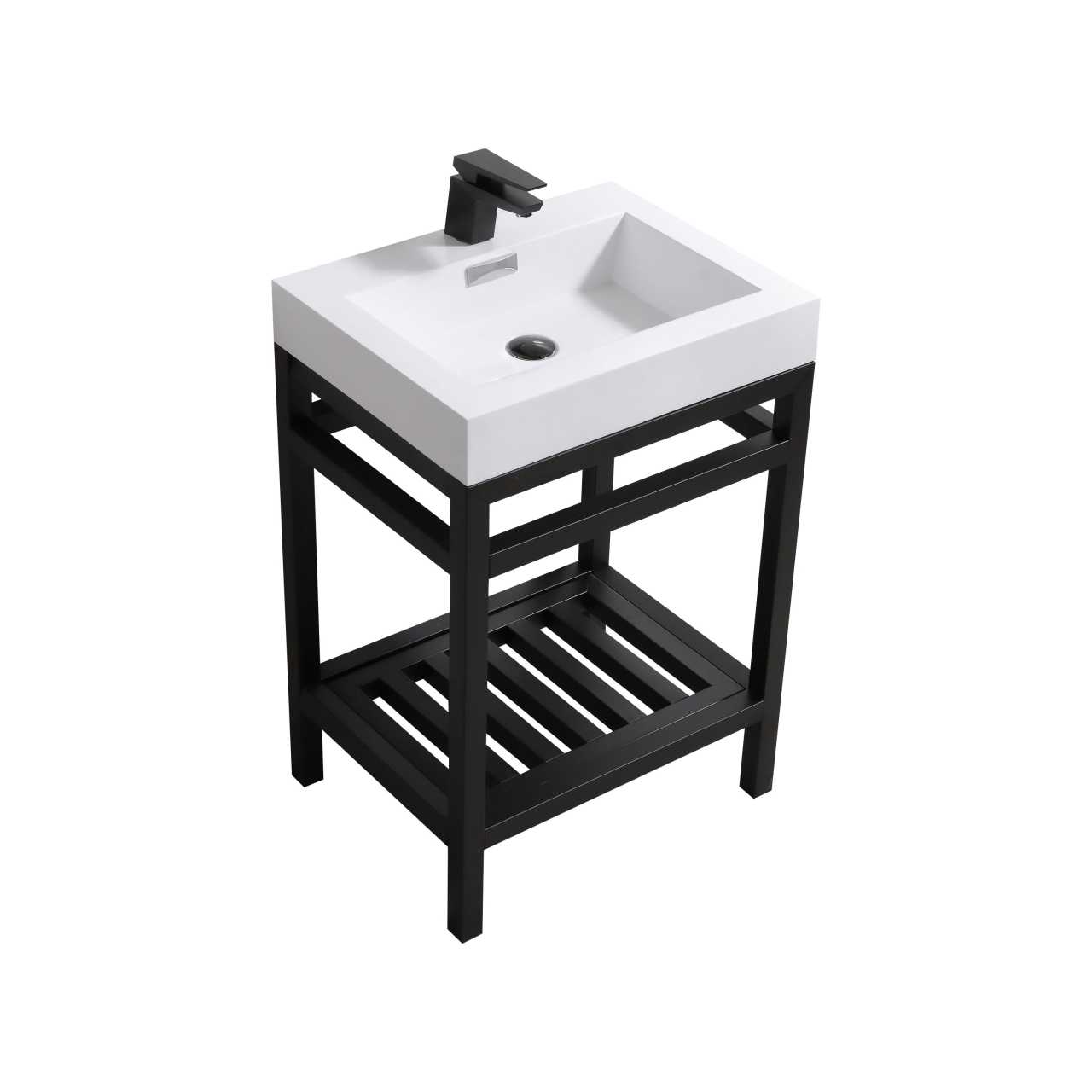 Cisco – Stainless Steel Console W/ White Acrylic Sink