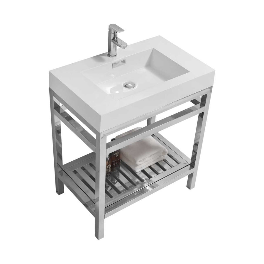 Cisco – Stainless Steel Console W/ White Acrylic Sink