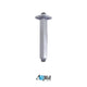 Aqua Piazza Brass Shower Set with 8″ Ceiling Mount Square Rain Shower, Tub Filler and 4 Body Jets