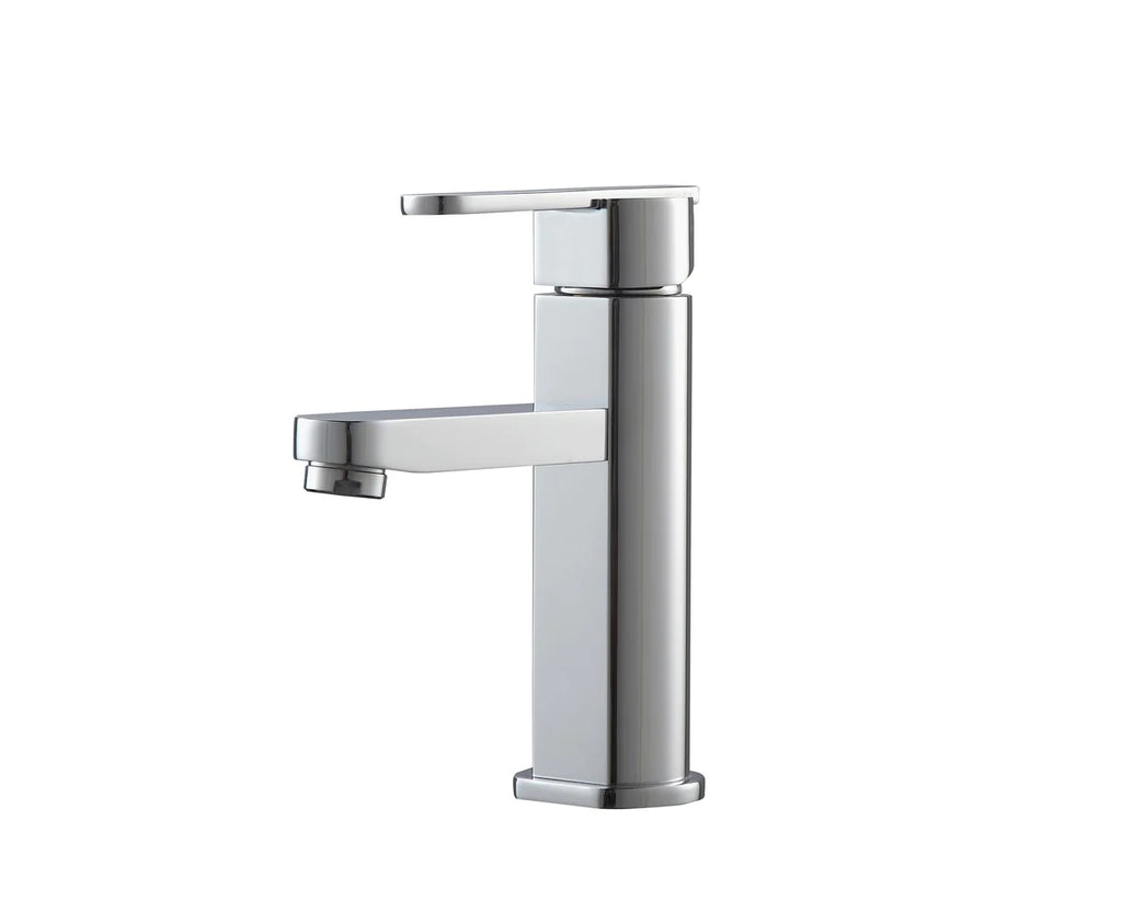 Aqua Roundo Single Hole Mount Bathroom Vanity Faucet