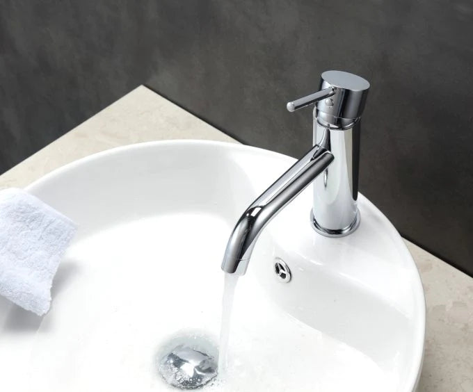 Aqua Rondo Single Hole Mount Bathroom Vanity Faucet