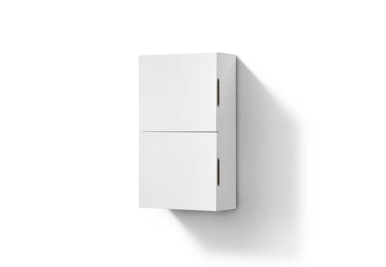 Bliss 14ā³ Wide by 24ā³ High Linen Side Cabinet With One Door in Gloss White Finish