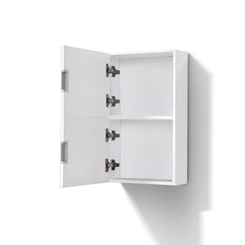 Bliss 14″ Wide by 24″ High Linen Side Cabinet With One Door in Gloss White Finish